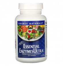 Source Naturals, Основные ультра ферменты, 120 капсул