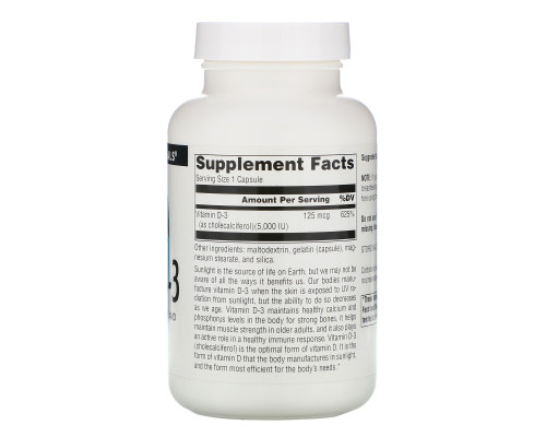 Source Naturals, Витамин D-3, 5000 МЕ, 240 капсул Source Naturals, Витамин D-3, 5000 МЕ, 240 капсул