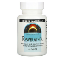Source Naturals, Ресвератрол, 60 таблеток