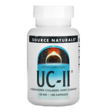 Для мышц и суставов Source Naturals, UC-II, 40 мг, 120 капсул