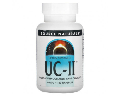 Для мышц и суставов Source Naturals, UC-II, 40 мг, 120 капсул Для мышц и суставов Source Naturals, UC-II, 40 мг, 120 капсул