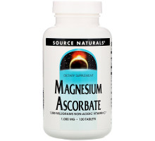 Source Naturals, Магния аскорбат, 1000 мг, 120 таблеток