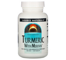 Source Naturals, Комплекс с куркумой Meriva, 500 мг, 120 таблеток