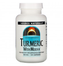 Source Naturals, Комплекс из куркумы Мерива, 500 мг, 120 капсул