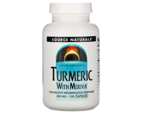 Source Naturals, Комплекс из куркумы Мерива, 500 мг, 120 капсул Source Naturals, Комплекс из куркумы Мерива, 500 мг, 120 капсул