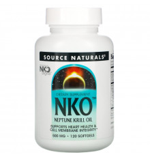 Source Naturals, NKO (Neptune Krill Oil), 500 мг, 120 капсул