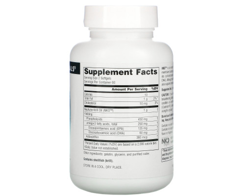 Source Naturals, NKO (Neptune Krill Oil), 500 мг, 120 капсул Source Naturals, NKO (Neptune Krill Oil), 500 мг, 120 капсул