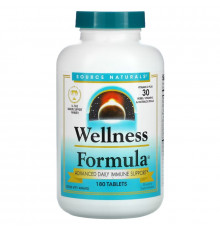 Source Naturals, Wellness Formula, Advance Daily Immune Support, 180 Tablets