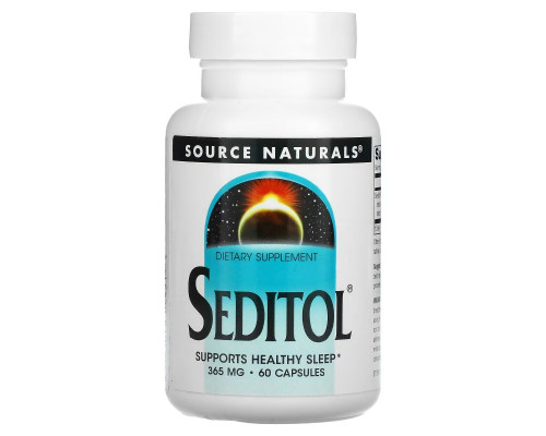 Source Naturals, Seditol, 365 mg, 60 Capsules Source Naturals, Seditol, 365 mg, 60 Capsules