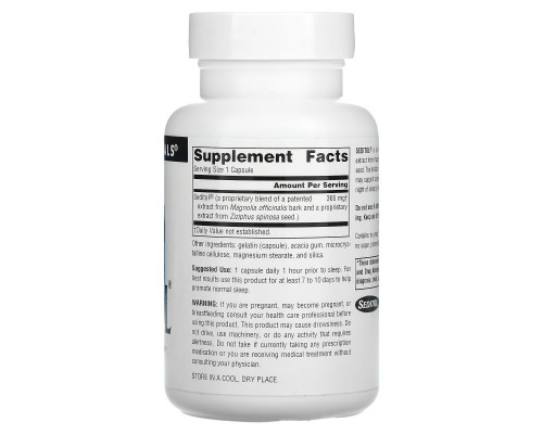 Source Naturals, Seditol, 365 mg, 60 Capsules Source Naturals, Seditol, 365 mg, 60 Capsules