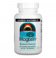 Source Naturals, Magtein, Magnesium L-Threonate, 667 mg, 90 Capsules