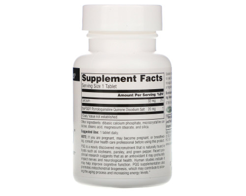 Source Naturals, PQQ для мозга, пирролохинолинхинон, метоксантин, 60 таблеток Source Naturals, PQQ для мозга, пирролохинолинхинон, метоксантин, 60 таблеток