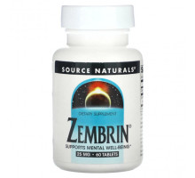 Улучшение памяти и работы мозга Source Naturals, Зембрин, 25 мг, 30 таблеток