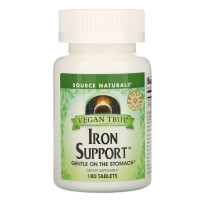 Source Naturals, Истинно Веган, Железная поддержка, 180 таблеток