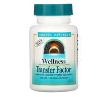 Source Naturals, Фактор передачи Wellness, 125 мг, 60 растительных капсул