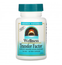 Source Naturals, Фактор передачи Wellness, 125 мг, 60 растительных капсул