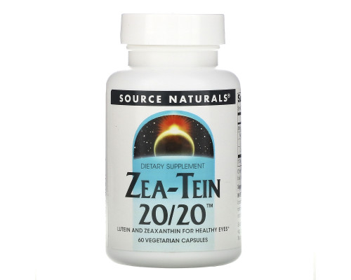 Source Naturals, Zea-Tein 20/20, 60 вегетарианских капсул Source Naturals, Zea-Tein 20/20, 60 вегетарианских капсул