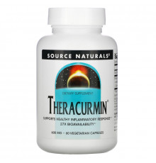 Source Naturals, Теракурмин, 600 мг, 60 Растительных капсул