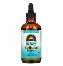 Source Naturals, Коллоидное серебро для хорошего самочувствия, 45 PPM, 118,28 мл (4 жидкие унции)