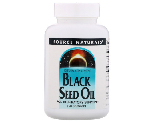 Source Naturals, Масло семян черного тмина, 120 мягких желатиновых капсул Source Naturals, Масло семян черного тмина, 120 мягких желатиновых капсул
