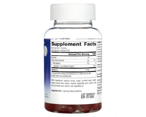 Детское здоровье Source Naturals, Sleep Science, жевательные мармеладки с мелатонином, ягодное ассорти, 5 мг, 60 жевательных таблеток Детское здоровье Source Naturals, Sleep Science, жевательные мармеладки с мелатонином, ягодное ассорти, 5 мг, 60 жевательных таблеток