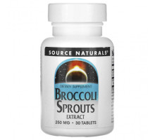Зелень и зеленые овощи Source Naturals, экстракт ростков брокколи, 125 мг, 30 таблеток