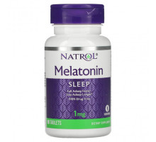 Для здорового сна Natrol, Мелатонин, 1 мг, 90 таблеток