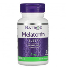 Для здорового сна Natrol, Мелатонин, 1 мг, 90 таблеток