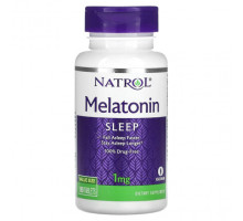 Для здорового сна Natrol, Мелатонин, 1 мг, 180 таблеток