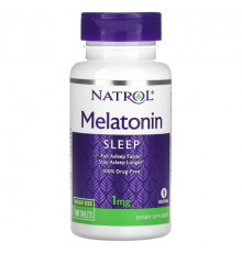 Для здорового сна Natrol, Мелатонин, 1 мг, 180 таблеток