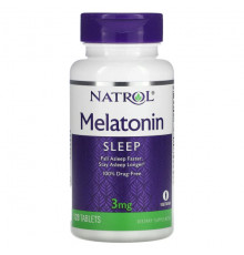 Для здорового сна Natrol, Мелатонин, 3 мг, 120 таблеток