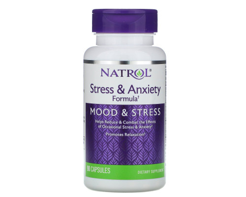 Natrol, Stress & Anxiety Formula, 90 Capsules Natrol, Stress & Anxiety Formula, 90 Capsules