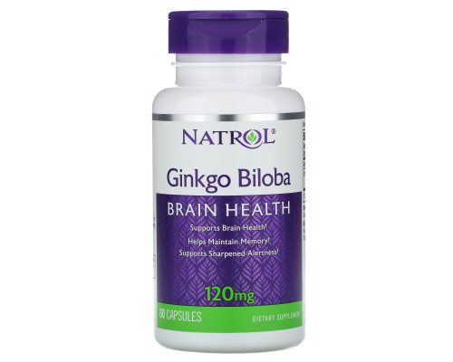 Natrol, Гинкго Билоба 60 капсул Natrol, Гинкго Билоба 60 капсул