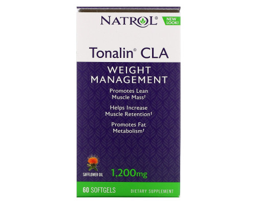 Natrol, Tonalin, CLA, 1,200 mg, 60 Softgels Natrol, Tonalin, CLA, 1,200 mg, 60 Softgels