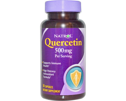 Natrol Кверцетин (Quercetin) 500 мг 50 капсул Natrol Кверцетин (Quercetin) 500 мг 50 капсул