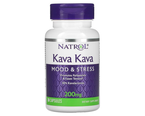 Natrol, Kava Kava, 200 mg, 30 Capsules