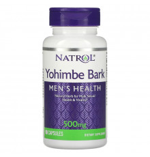Natrol, Yohimbe Bark, 500 mg, 90 Capsules