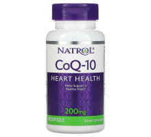 Natrol, Коэнзим Q10, 200 мг, 45 гелевых капсул