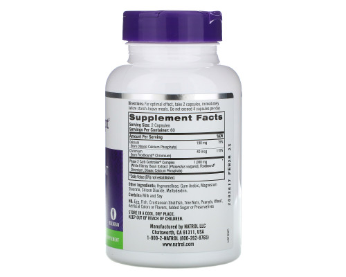 Natrol, Carb Intercept 2-я фаза контроля углеводов, 120 вегетарианских капсул Natrol, Carb Intercept 2-я фаза контроля углеводов, 120 вегетарианских капсул