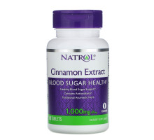 Natrol, Экстракт корицы, 1000 мг, 80 таблеток