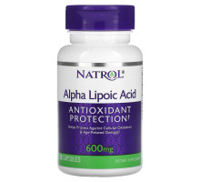 Natrol, Альфа-липоевая кислота, 600 мг, 30 капсул