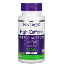 Natrol, High Caffeine, Extra Strength, 200 mg, 100 Tablets
