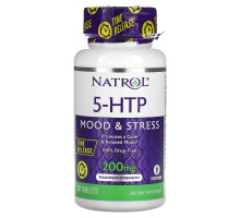 Natrol, 5-HTP, медленное высвобождение, максимальная сила, 200 мг, 30 таблеток