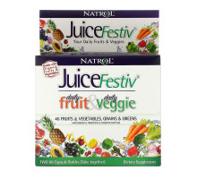 Natrol, JuiceFestiv, 2 флакона, по 60 капсул каждый
