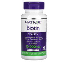 Natrol, Биотин, 10,000 мкг, 100 таблеток