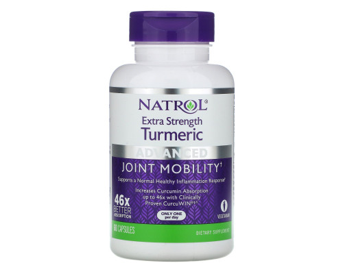 Natrol, Сверхсильная куркума, 60 капсул Natrol, Сверхсильная куркума, 60 капсул
