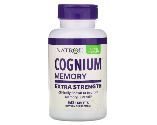 Natrol, Cognium, Сверхсила, 200 мг, 60 таблеток Natrol, Cognium, Сверхсила, 200 мг, 60 таблеток