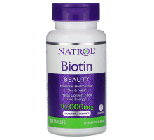 Natrol, Biotin, Maximum Strength, 10,000 mcg, 200 Tablets