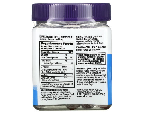 Natrol, Relax +, Night Calm, Berry, 50 Gummies Natrol, Relax +, Night Calm, Berry, 50 Gummies