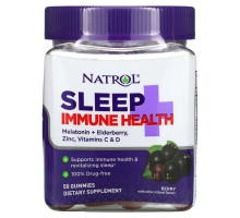 Natrol, Sleep + Immune Health, Berry, 50 жевательных таблеток